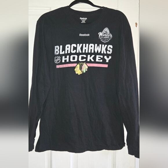 Chicago Blackhawks long sleeve tshirt size L - Picture 1 of 3